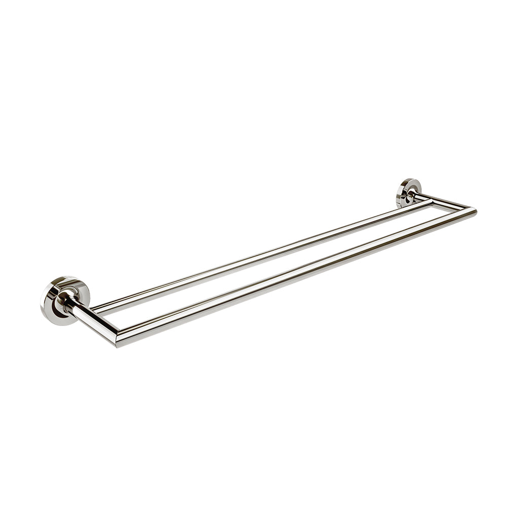 Glow 24″ Double Towel Bar - Polished Nickel