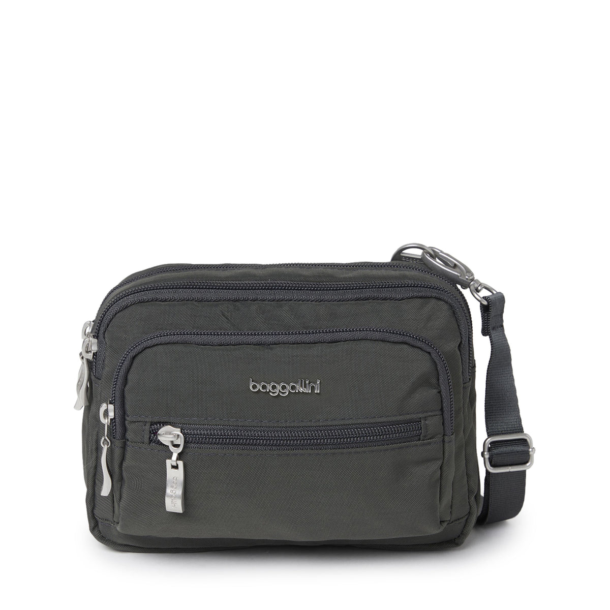 Baggallini Triple Zip Bagg - Charcoal