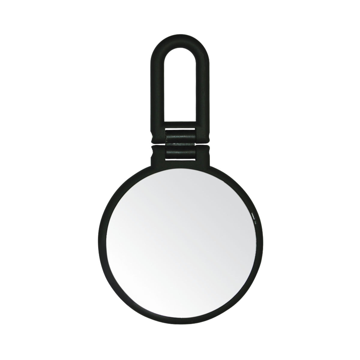 Black Matte Folding Hand Mirror