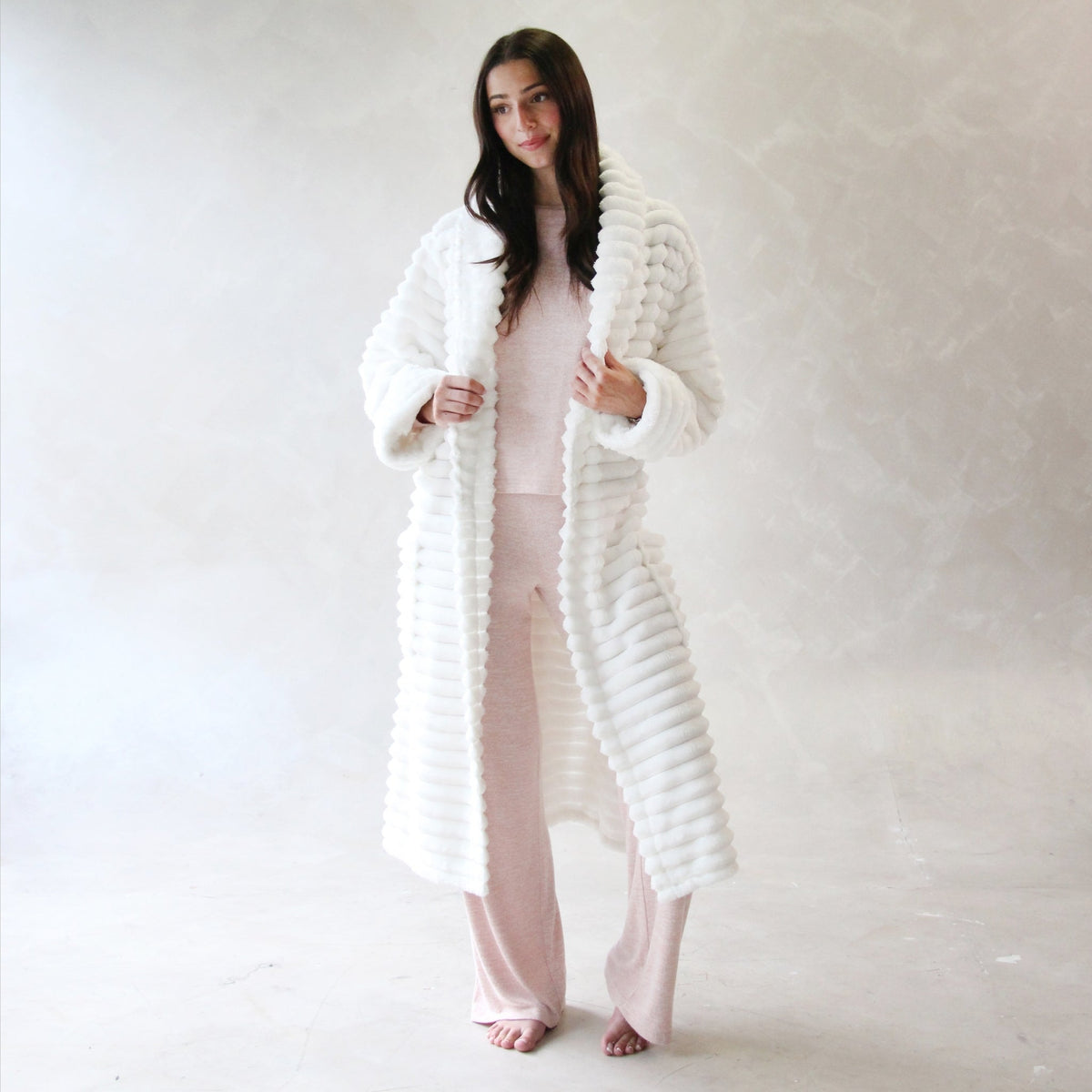 Ribbed Luxe Plush Robe