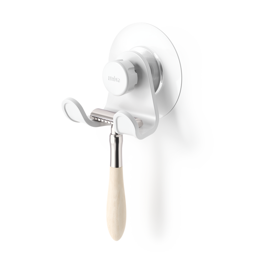 Flex Adhesive Double Hook – White