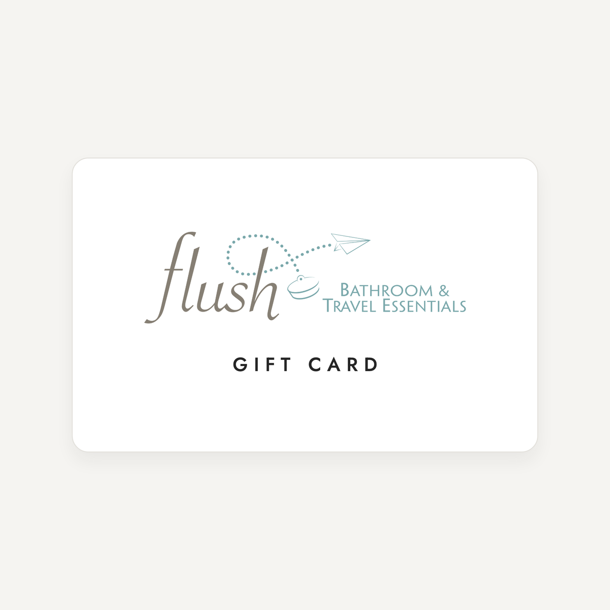 Flush gift card