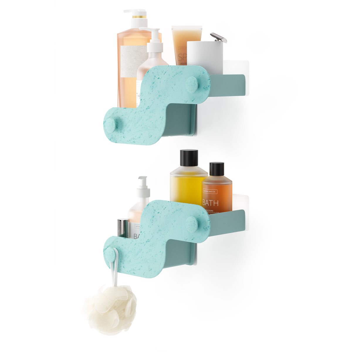 Nami Adhesive Bins, Set of 2