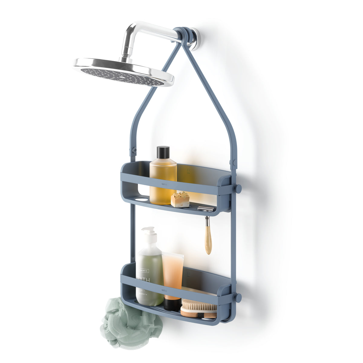 Flex Shower Caddy – Slate Blue