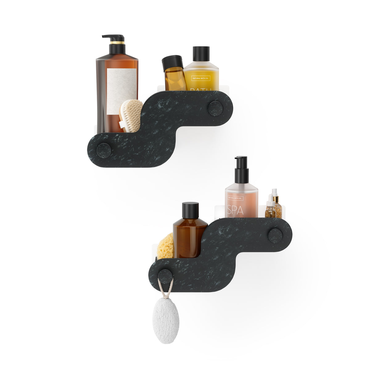 Nami Adhesive Bins, Set of 2
