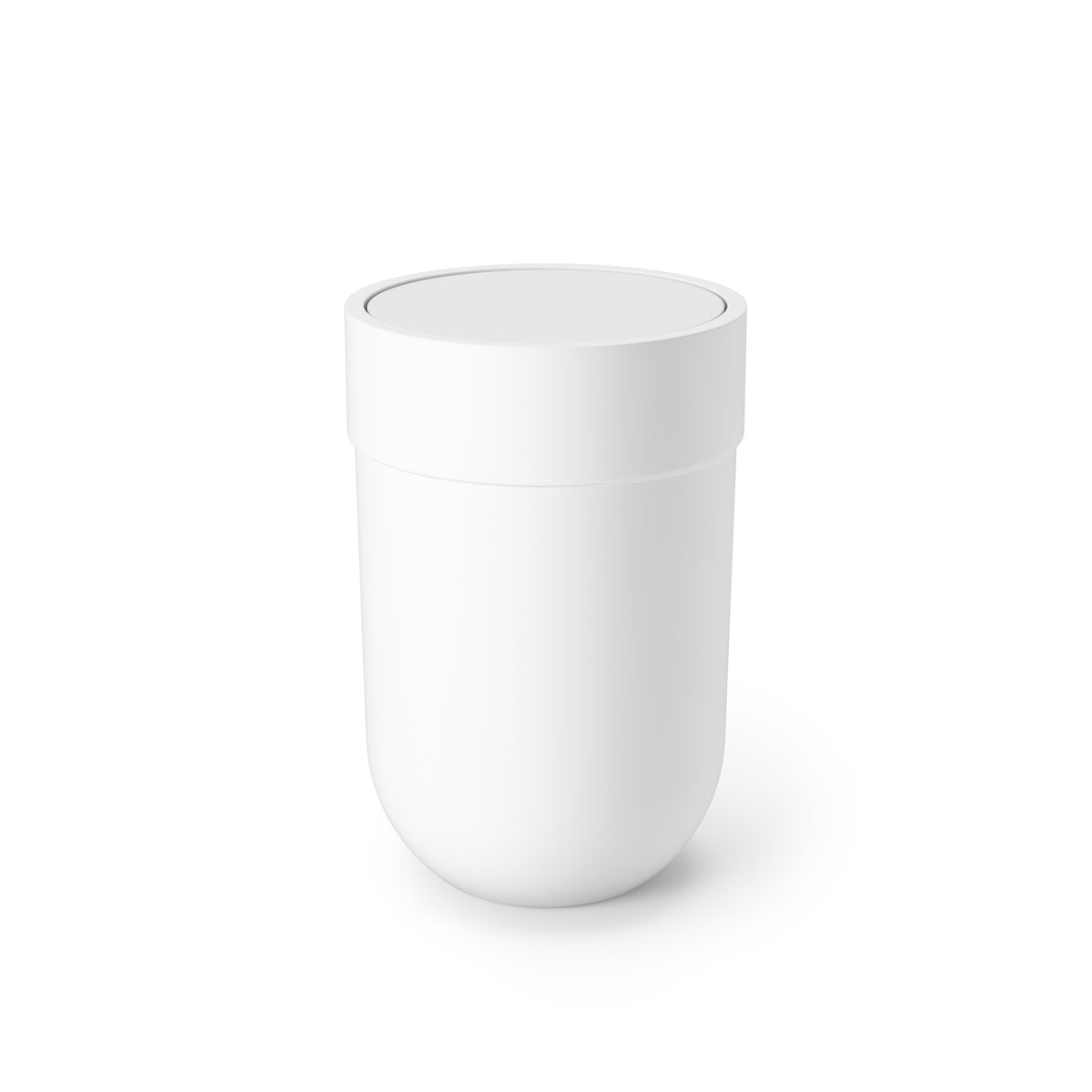 Touch Trash Can with Lid, 1.6 Gallon (6L) – White
