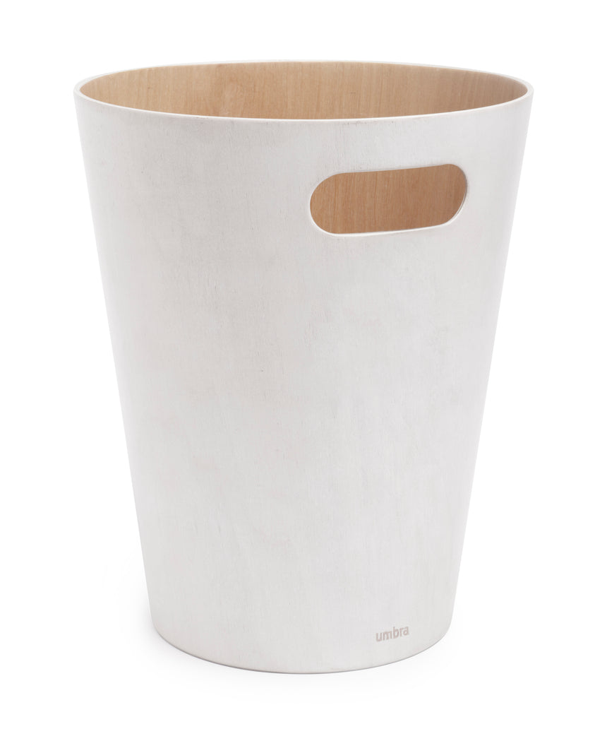 Woodrow Trash Can 2-Gallon (7.5 L) Capacity – White/Natural