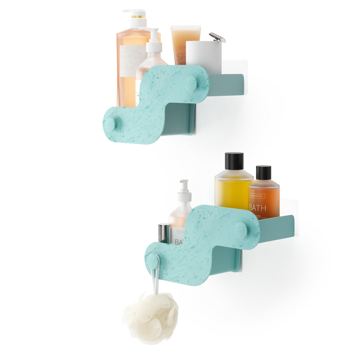 Nami Adhesive Bins, Set of 2