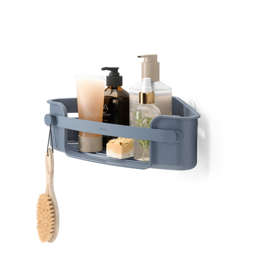 Flex Adhesive Corner Bin – Slate Blue