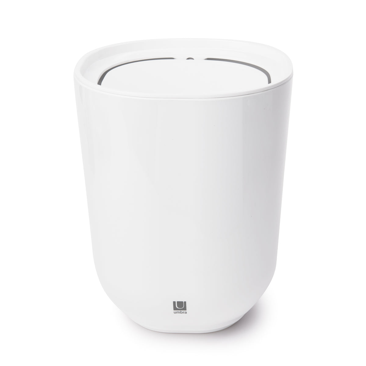 Step Trash Can with Lid, 1.7 gallons (6.6 L) – White