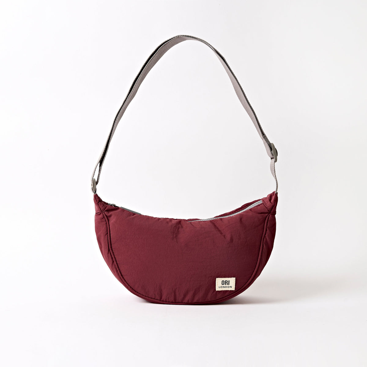 Ori London Farringdon Half Moon Bag - Bordeaux