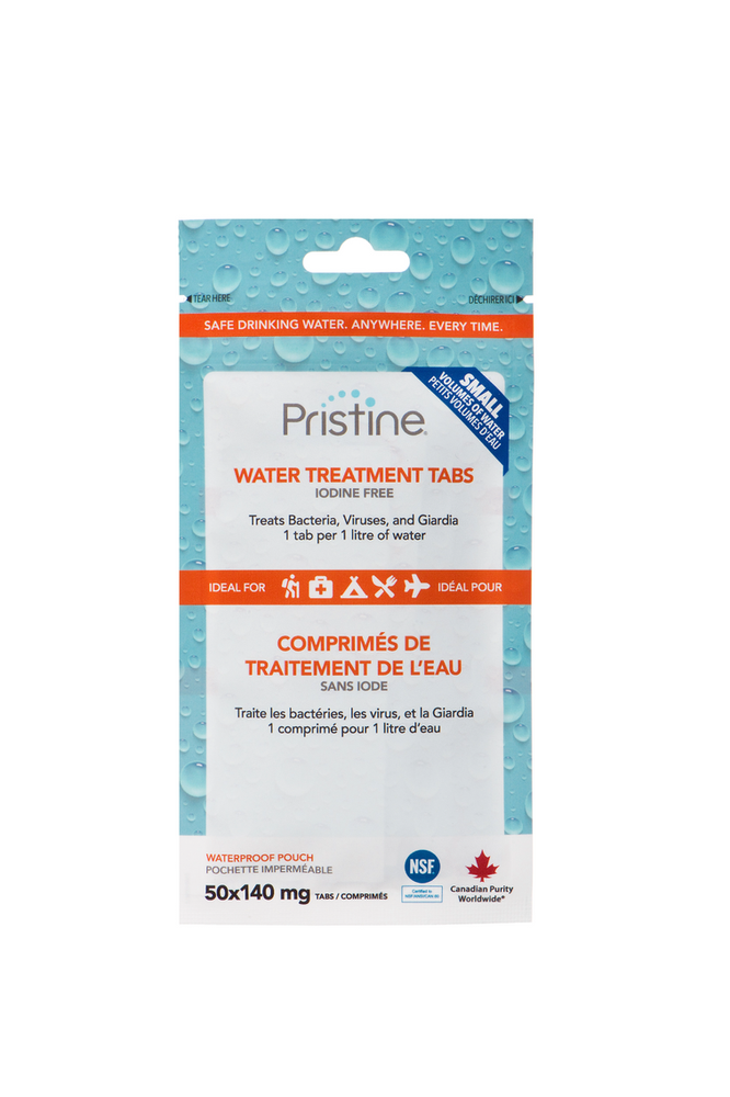pristine water purification tablets