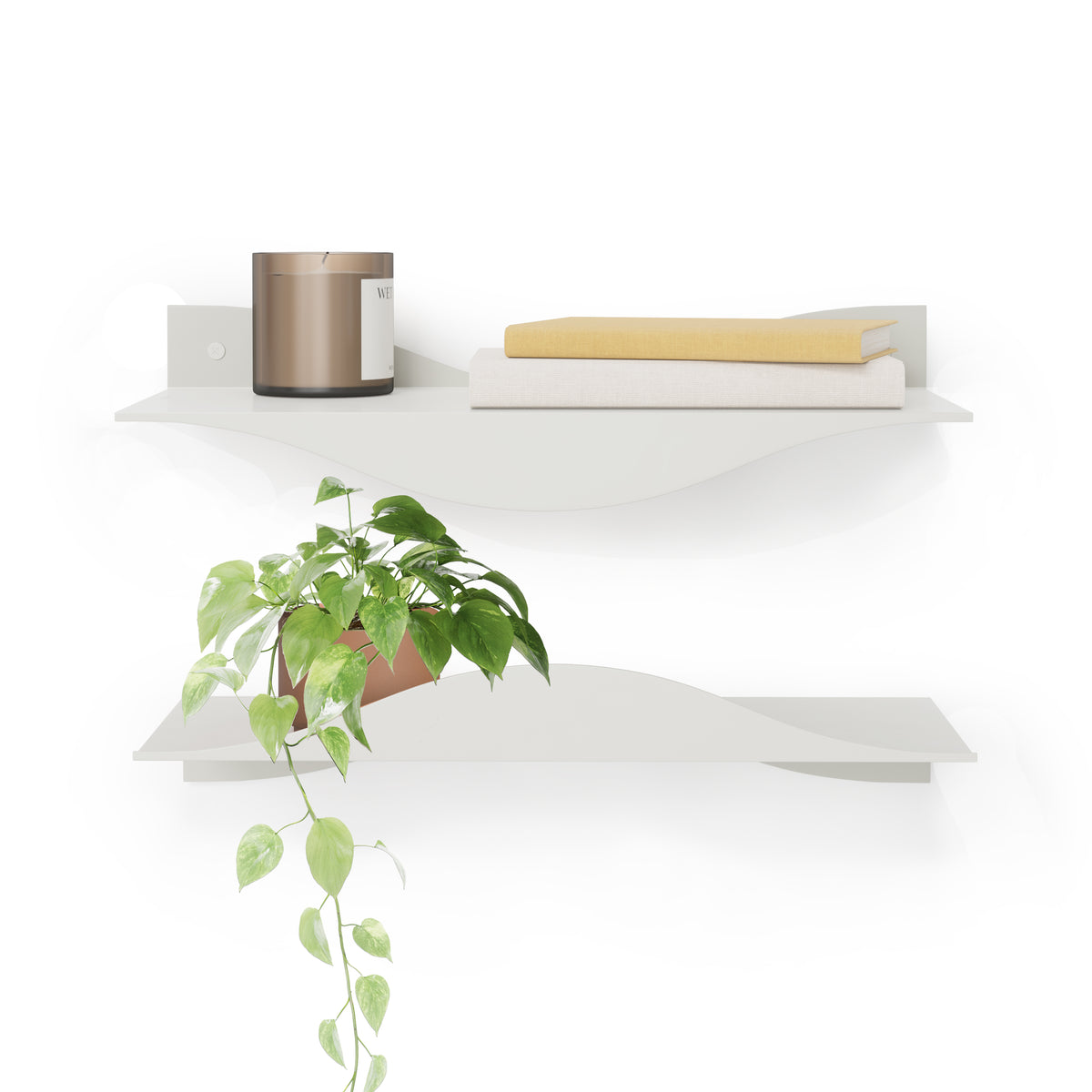 Surf Wall Shelves, Set of 2 – Sand