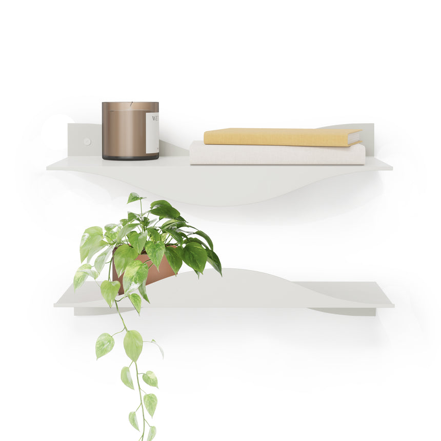 Surf Wall Shelves, Set of 2 – Sand