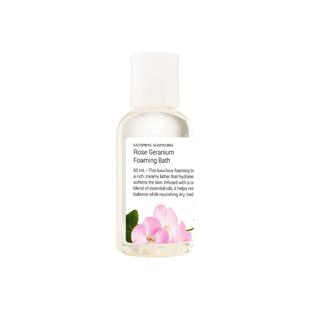 Foaming Bath – Rose Geranium (Travel)