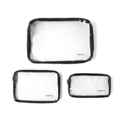 Clear Toiletry Pouch Set
