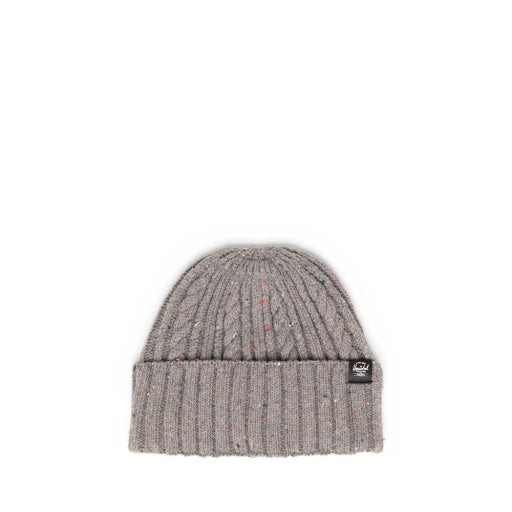 Ellis Cable Beanie - Mid-Grey Marled
