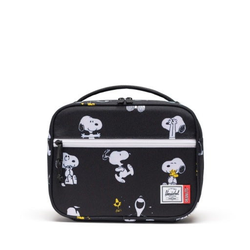 Peanuts® Pop Quiz Lunch Box - Snoopy and Woodstock Black