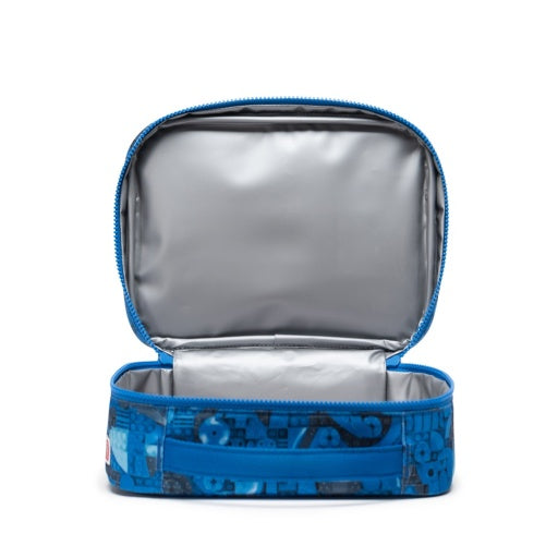LEGO® Pop Quiz Lunch Box Little Herschel - Abstract Bricks Blue 4