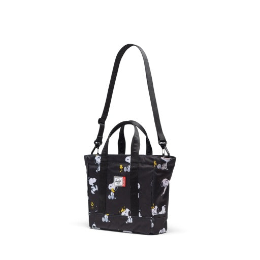 Peanuts® Herschel Heritage™ Small Tote - Snoopy and Woodstock Black 2