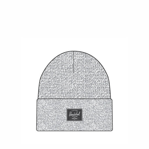 Elmer Reflective Ribbed Beanie - Heather Light Grey Reflective