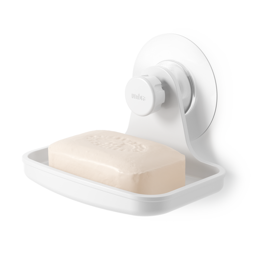 Flex Adhesive Soap Dish – White