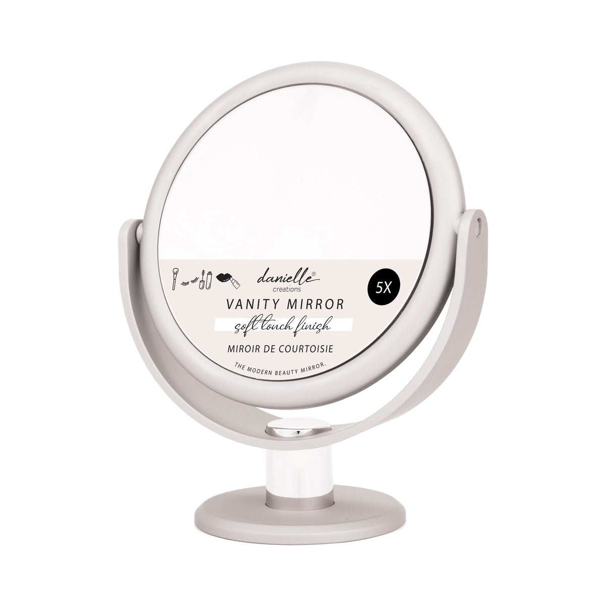 Soft Touch Round Vanity Mirror