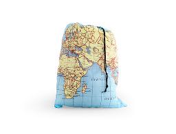 Travel Laundry Bag - Maps