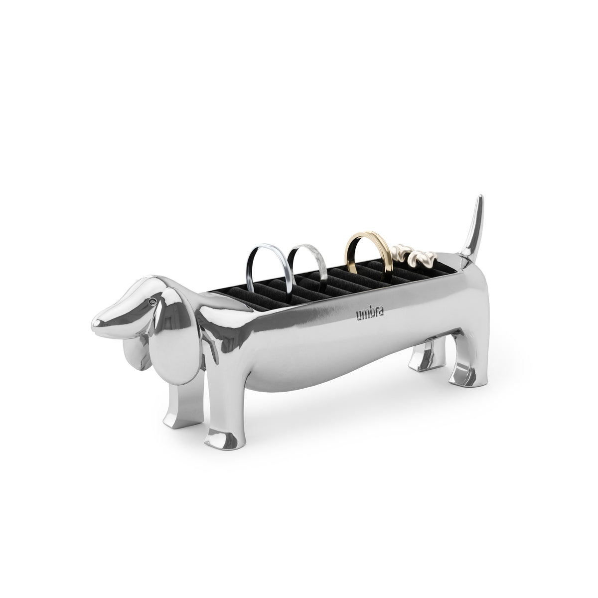 Dachsie Ring Holder – Chrome