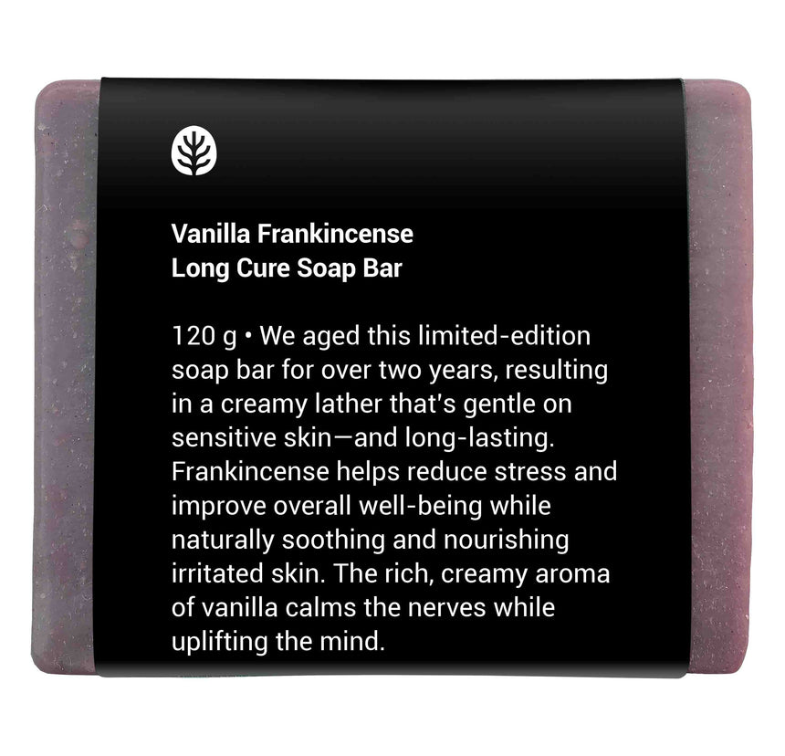 Saltspring Soapworks Vanilla Frankincense Long Cure Soap Bar
