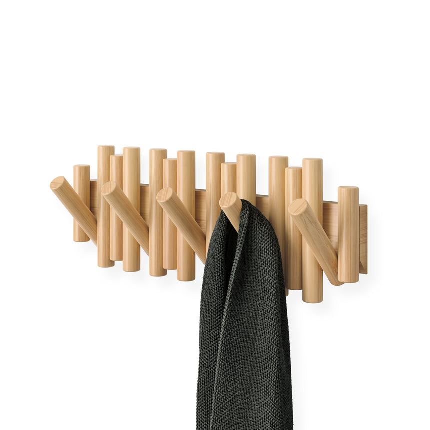 Picket Wall Hook, 5 Rail – Natural