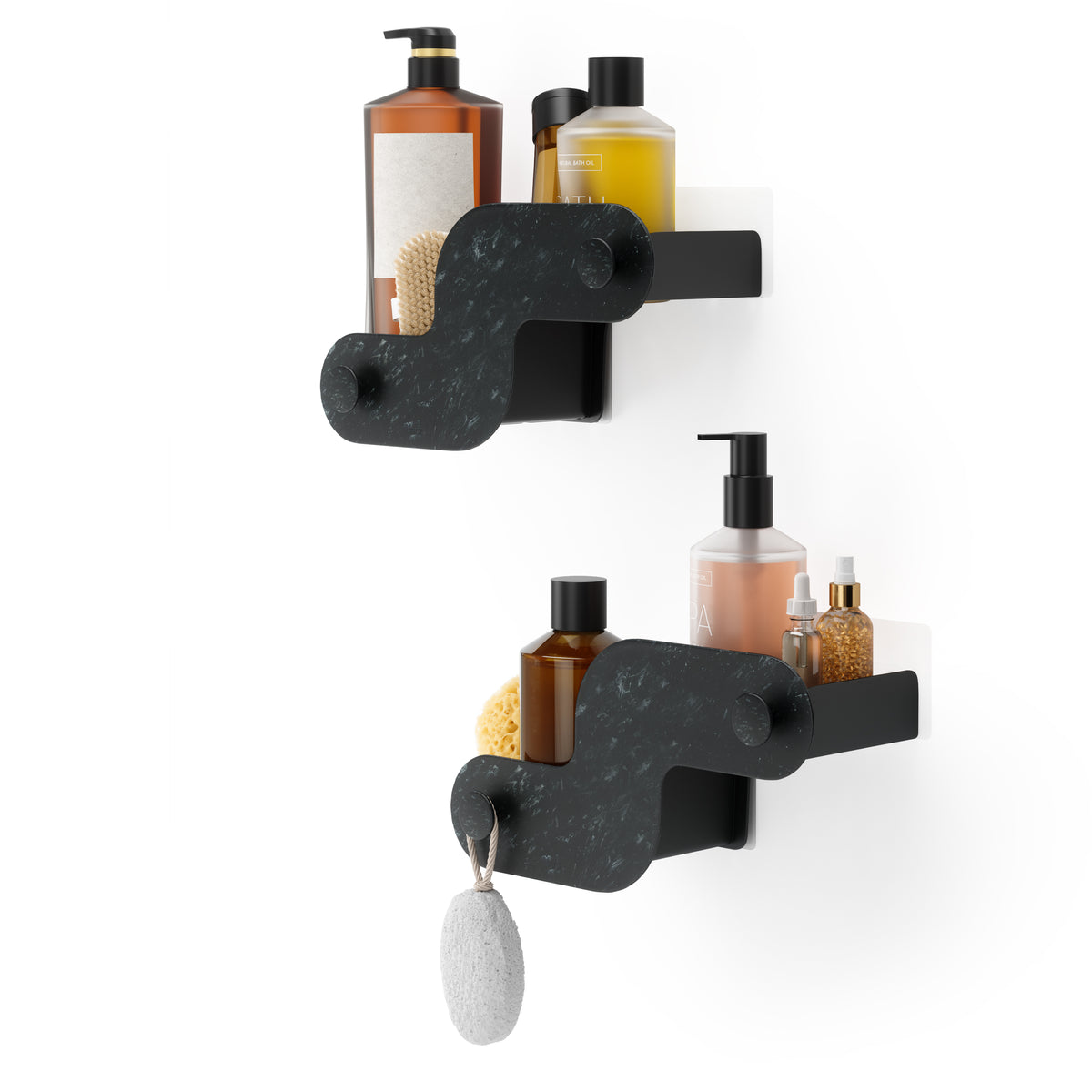 Nami Adhesive Bins, Set of 2