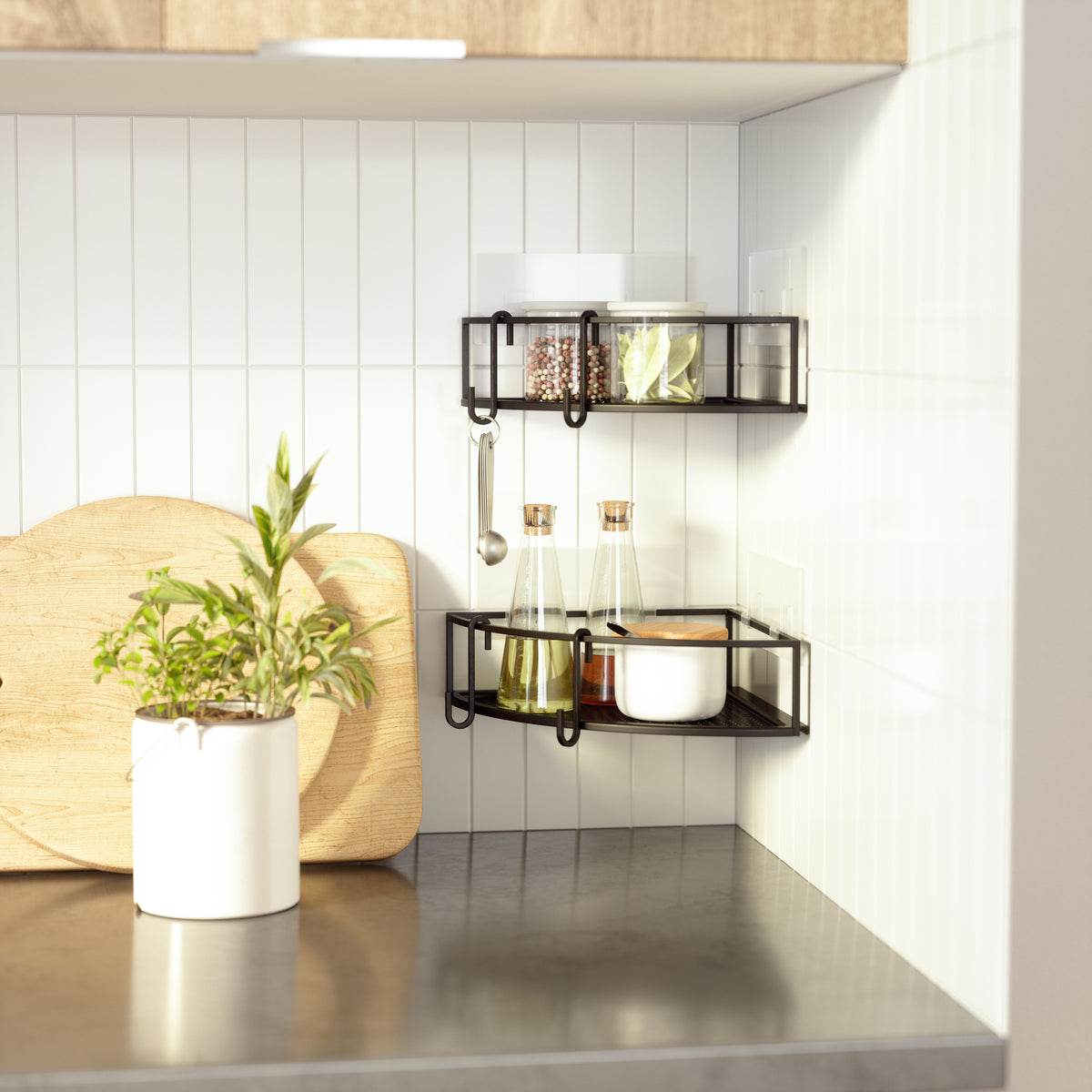 Cubiko Corner Bins, Set of 2